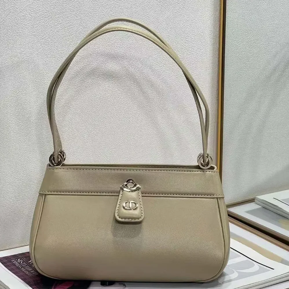 Dior Small Dior Key Bag Sandy Box Calfskin for Women