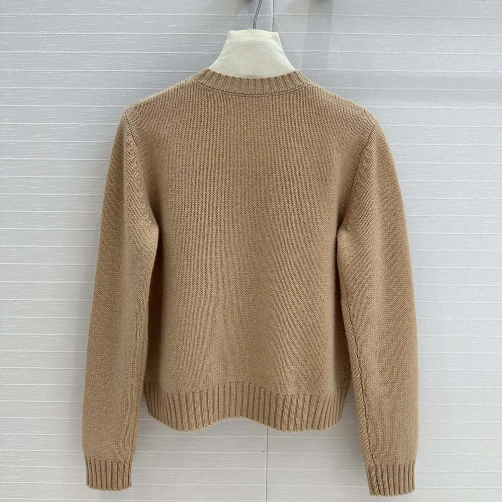 Dior Sweater Pale Pink Cashmere and Silk Knit with Black Miss Dior Graffiti Motif for Women Dior Sweater Pale Pink Cashmere and Silk Knit with Black Miss Dior Graffiti Motif for Women