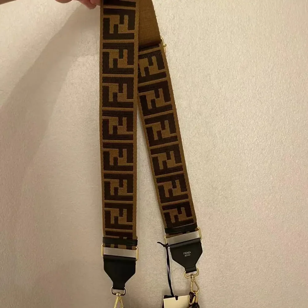 Fendi Strap You Brown Canvas Shoulder Strap for Unisex Fendi Strap You Brown Canvas Shoulder Strap for Unisex