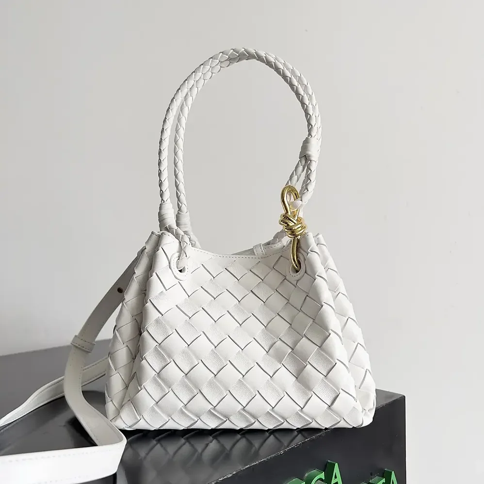 Bottega Veneta Small Andiamo Parachute for Women in White