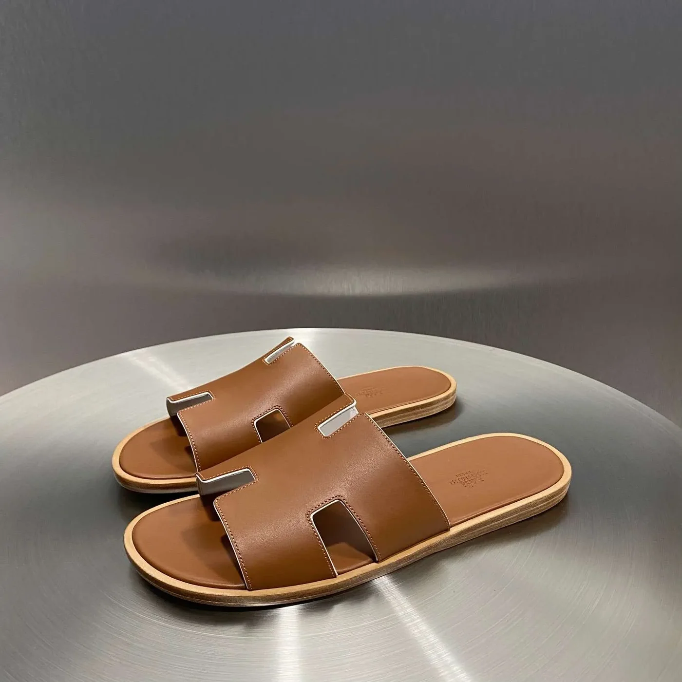 Hermes Oran Sandal Brown Hermes Oran Sandal Brown