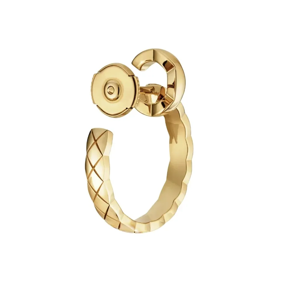 Chanel Coco Hoops Gold Hardware