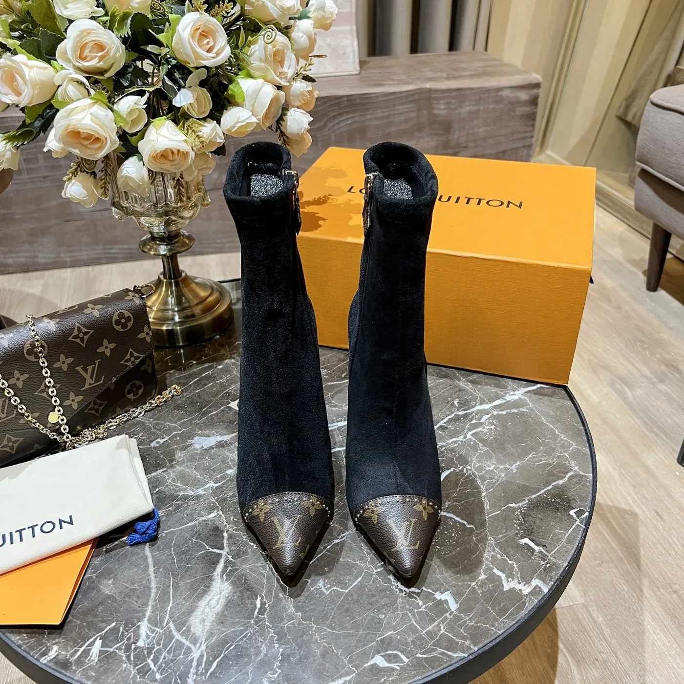 Louis Vuitton Cherie Ankle Boots Black for Women Louis Vuitton Cherie Ankle Boots Black for Women