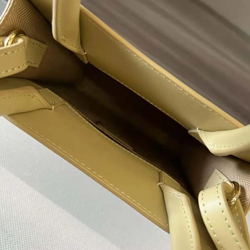 Loewe Standard A5 Tote in Sleek Calfskin for Women in Gold Loewe Standard A5 Tote in Sleek Calfskin for Women in Gold