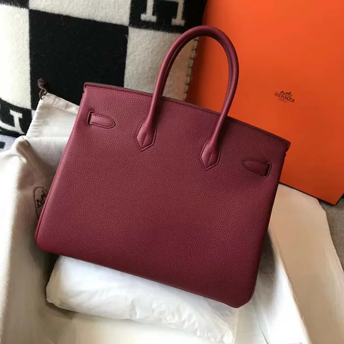 Hermes Birkin 30 Bag in Epsom Leather with Gold Hardware in Maroon Hermes Birkin 30 Bag in Epsom Leather with Gold Hardware in Maroon