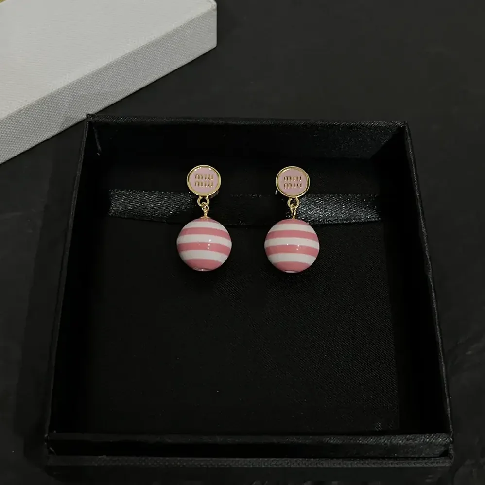 Miu Miu Metal and Pearl Earrings for Women