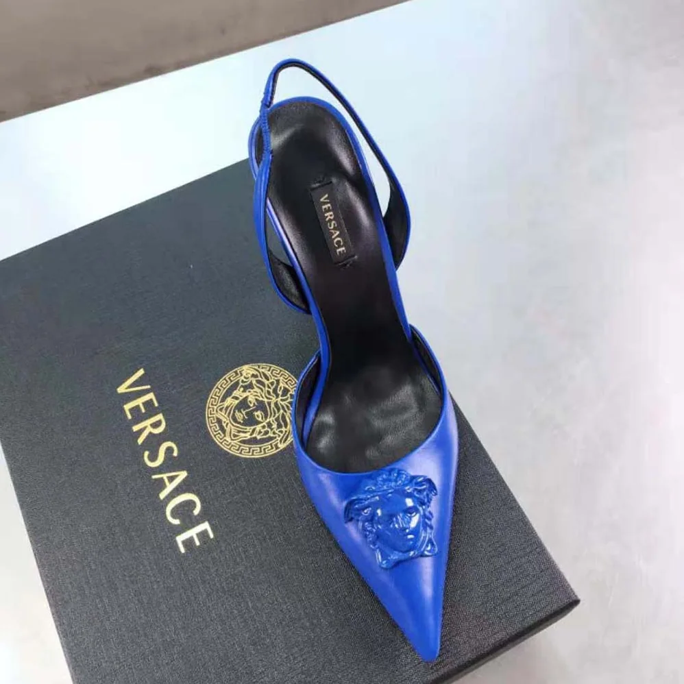 Versace La Medusa Sling for Women in Back Pumps Versace La Medusa Sling for Women in Back Pumps
