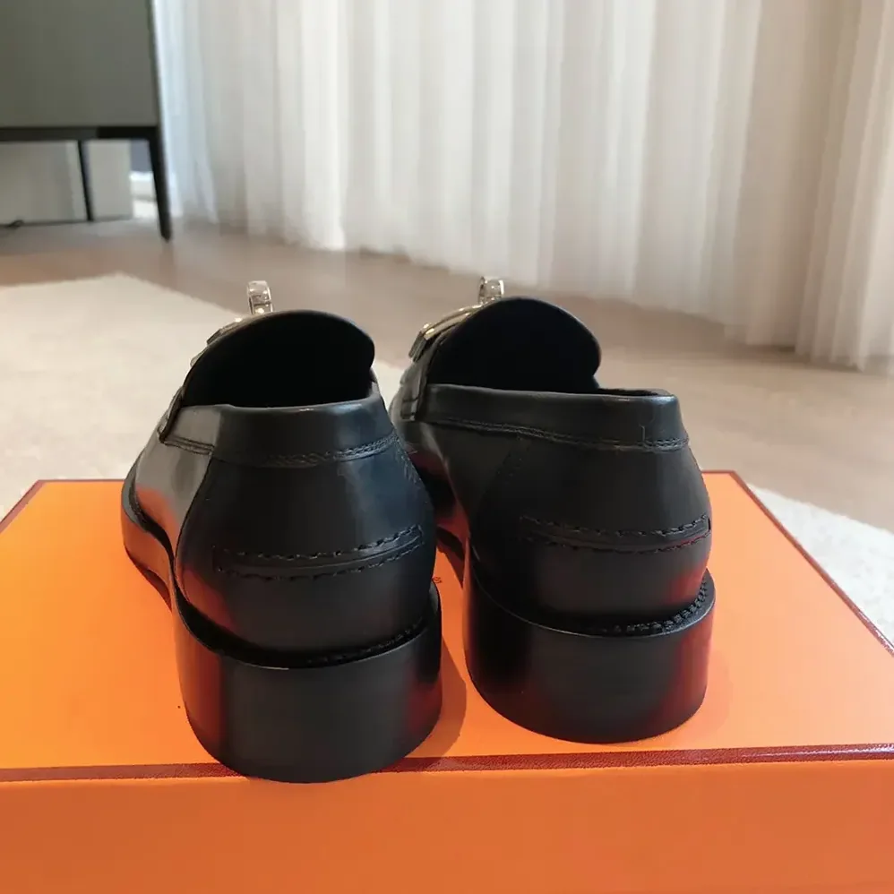 Hermes Hot Loafer-Black H232075Z for Women Hermes Hot Loafer-Black H232075Z for Women