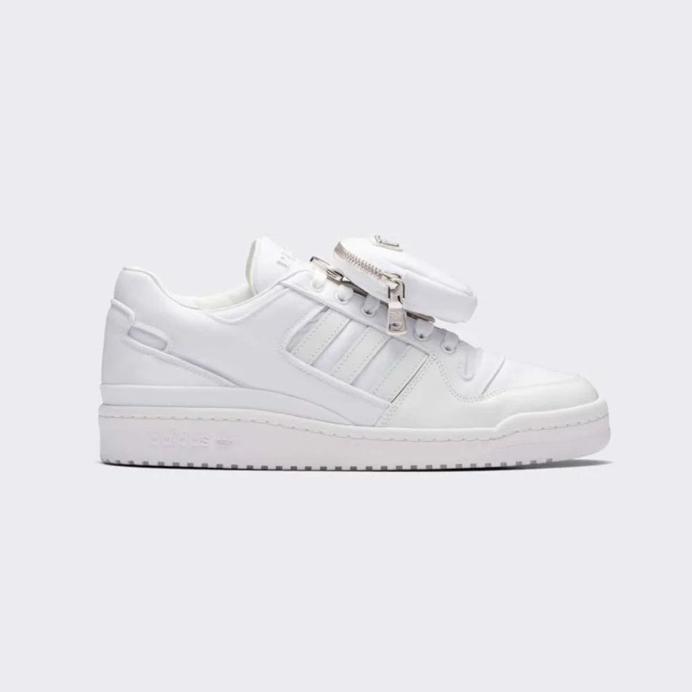Prada Adidas for Prada Re-Nylon Forum Sneakers for Women in White Prada Adidas for Prada Re-Nylon Forum Sneakers for Women in White