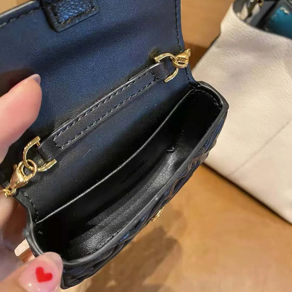 Fendi Nano Baguette Charm Black Nappa Leather Charm for Women