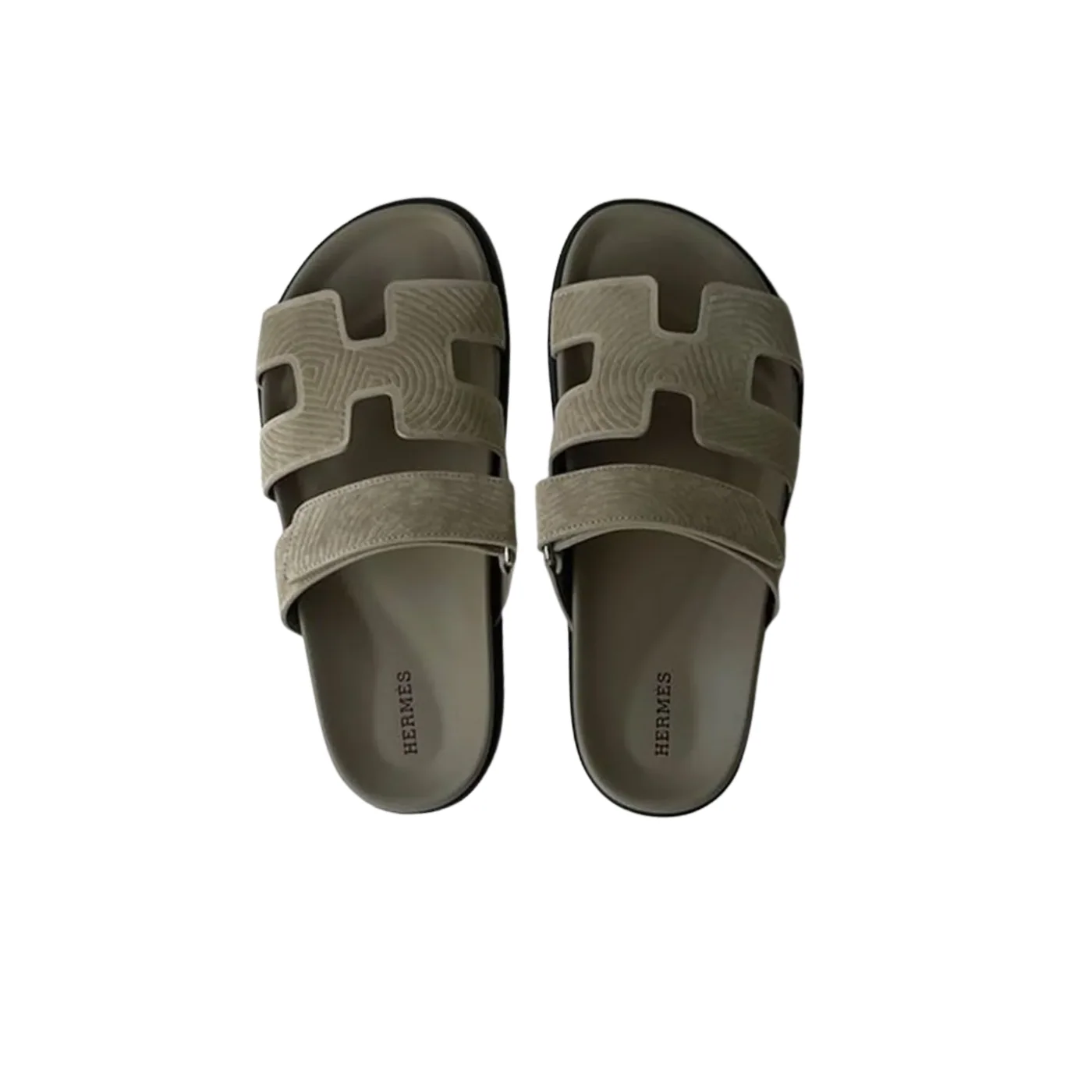 Hermes Chypre Sandal Dark Grey Hermes Chypre Sandal Dark Grey