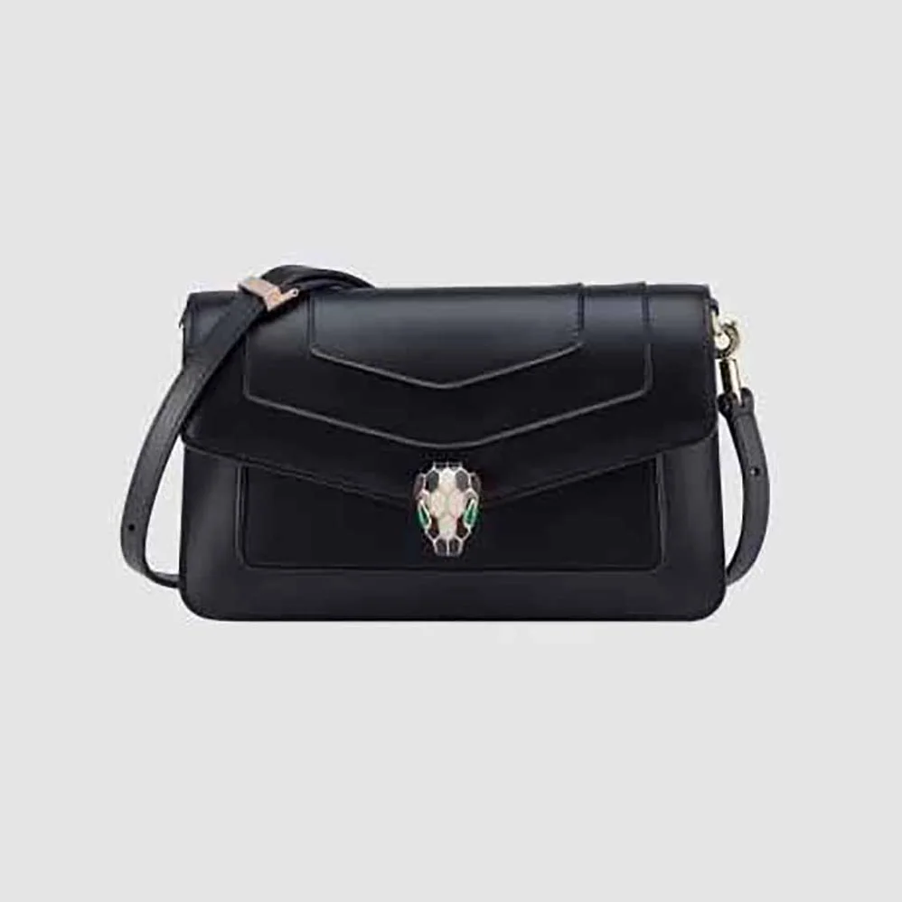 Bvlgari Serpenti Forever East-West Shoulder Bag for Women in Black Bvlgari Serpenti Forever East-West Shoulder Bag for Women in Black