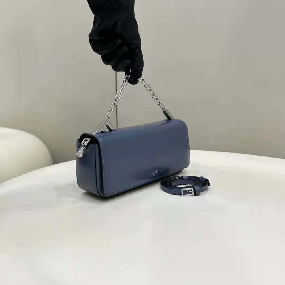 Fendi First Sight Blue Leather Mini Bag for Women Fendi First Sight Blue Leather Mini Bag for Women
