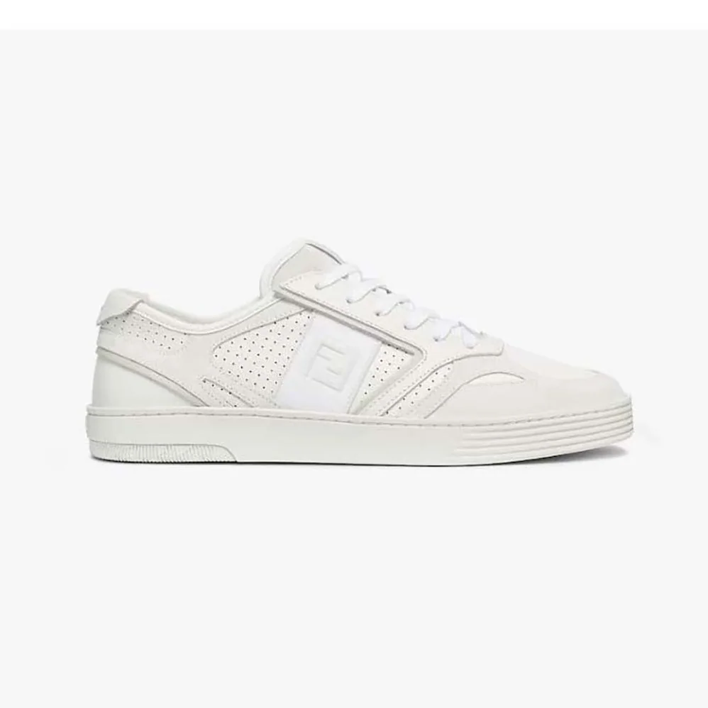 Fendi Step White Leather Low for Men in tops Fendi Step White Leather Low for Men in tops