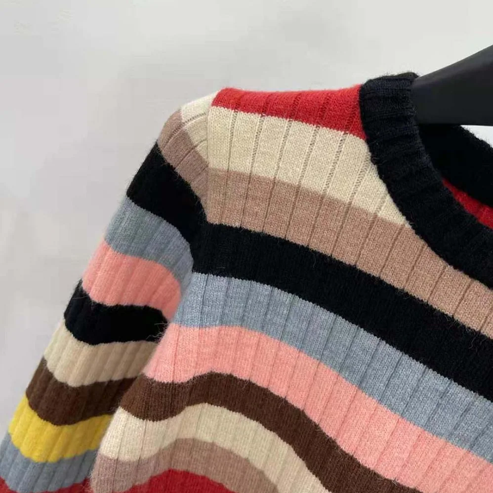 Miu Miu Cashmere Sweater with Logo Patch for Women