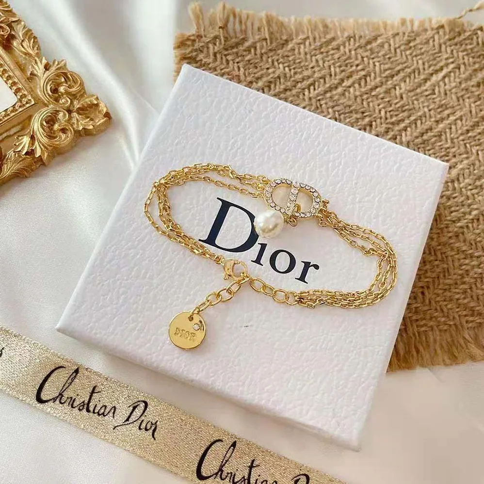 Dior Multi-chain Petit CD Bracelet Gold for Women in Finish Metal Dior Multi-chain Petit CD Bracelet Gold for Women in Finish Metal