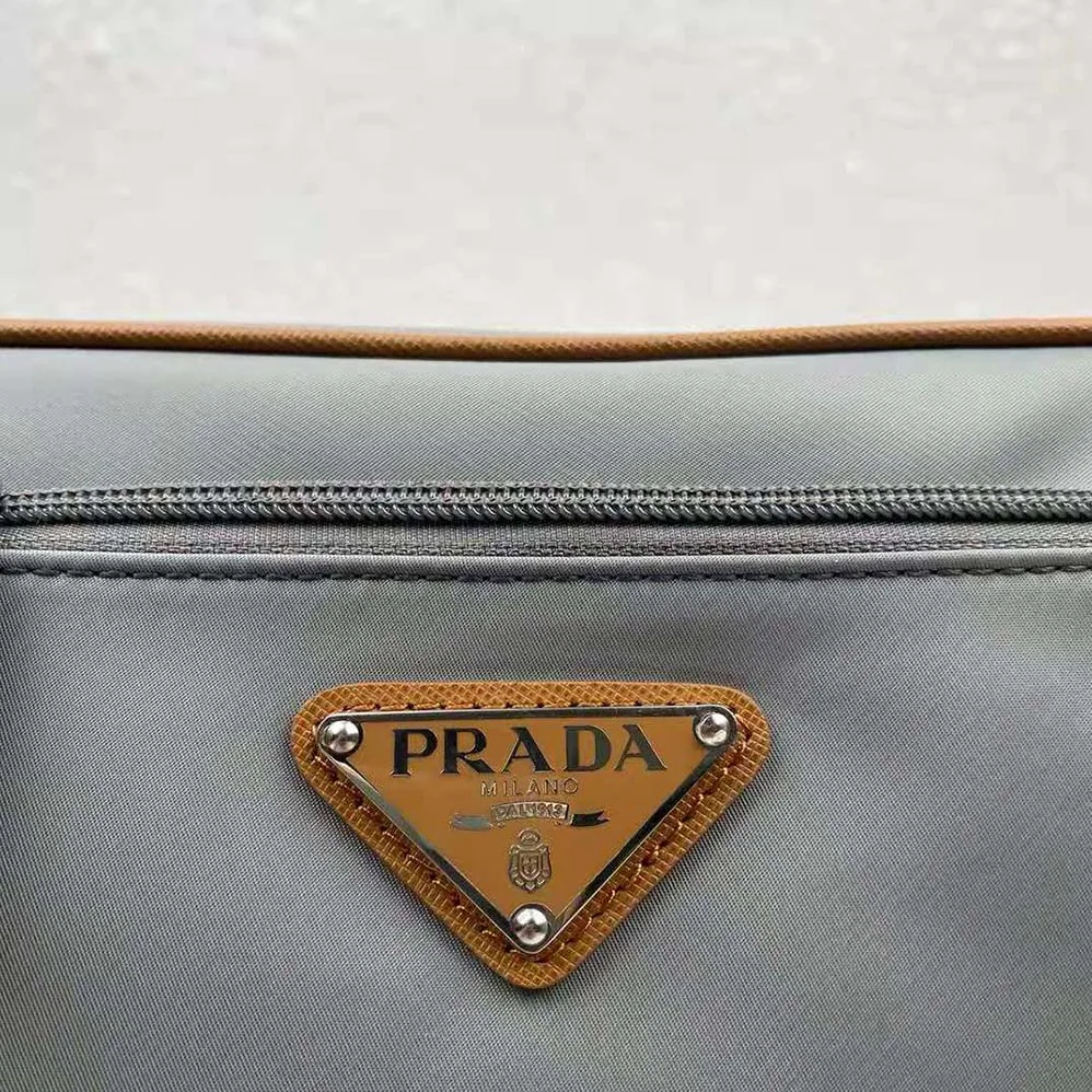 Prada Nylon Belt Bag for Men in Silver