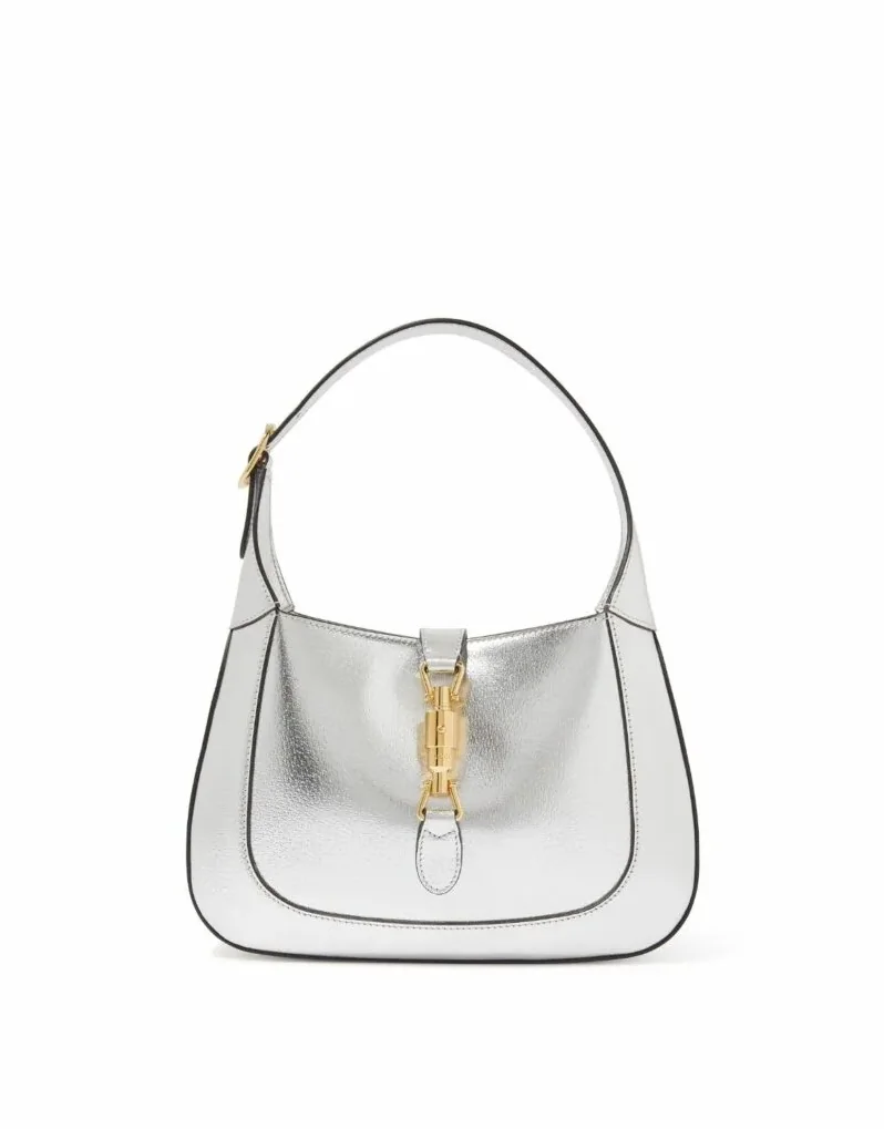 Gucci Jackie 1961 Medium Shoulder Bag Silver Gucci Jackie 1961 Medium Shoulder Bag Silver