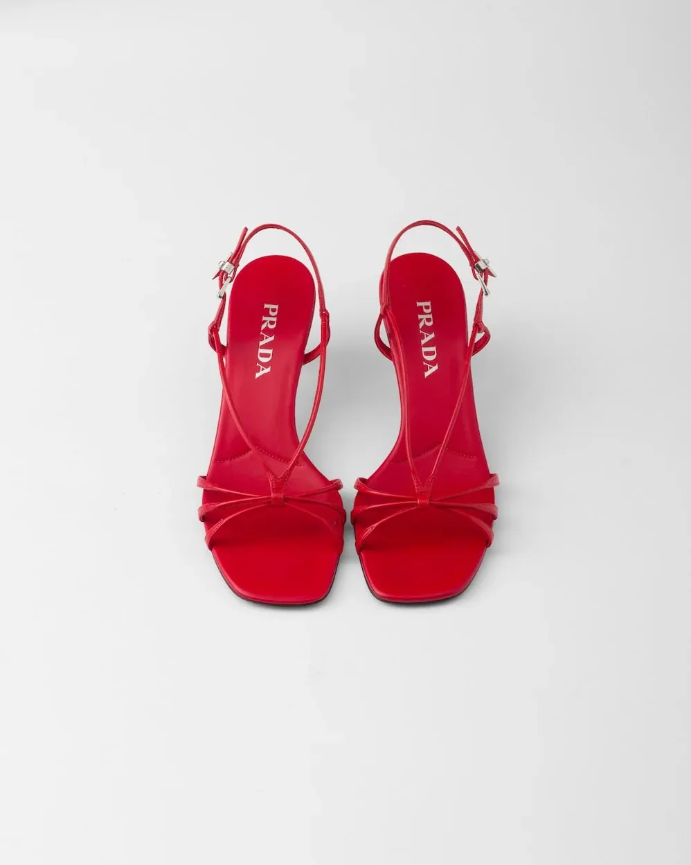 Prada Heeled Sandals Red 1X504N_011_F0011_F_055 Prada Heeled Sandals Red 1X504N_011_F0011_F_055