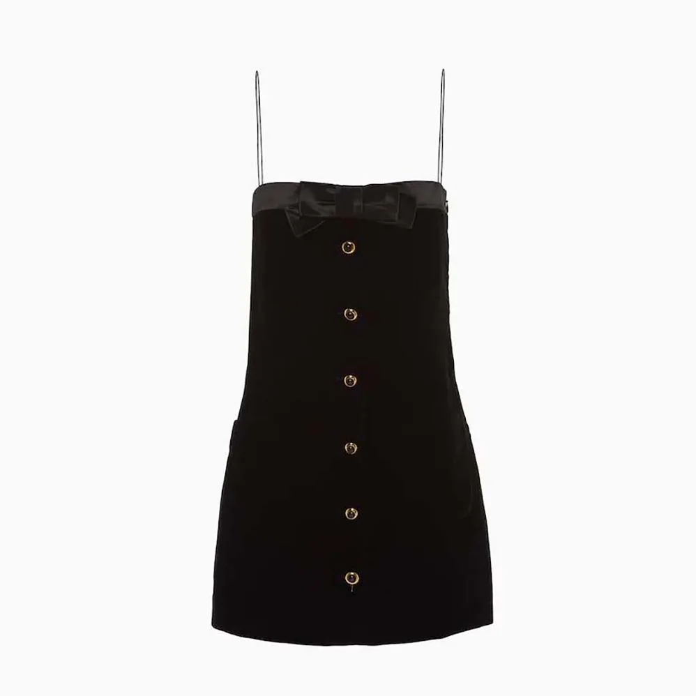 Miu Miu Velvet Short Dress for Women