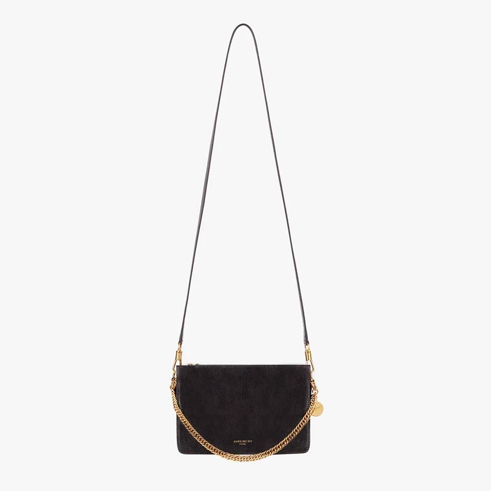 Givenchy Cross3 Bag in Grained Leather and Suede for Women in Black Givenchy Cross3 Bag in Grained Leather and Suede for Women in Black
