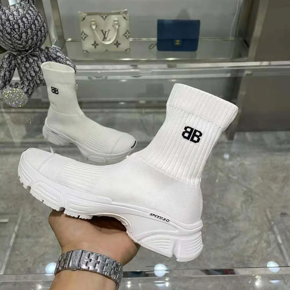 Balenciaga Speed 3.0 Sneaker in White Recycled Knit for Women