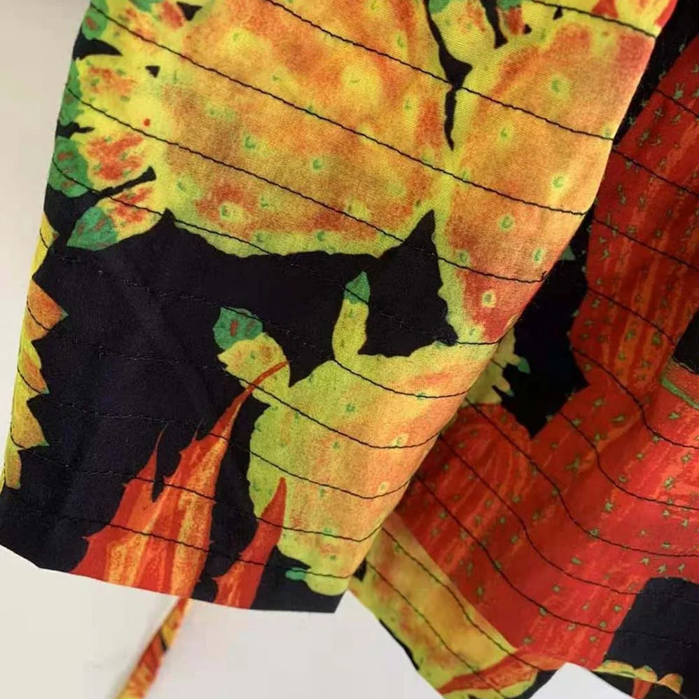 Loewe Cactus Print Top in Viscose for Women in Orange