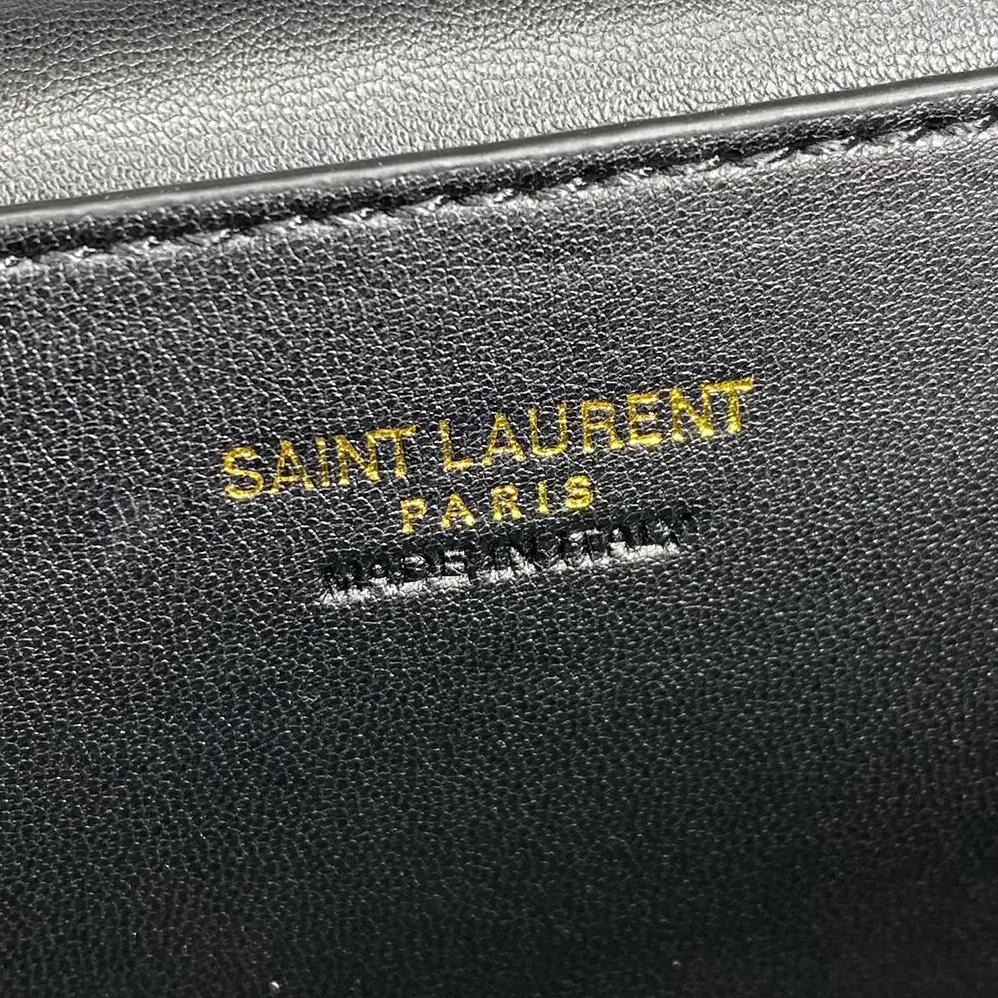 Saint Laurent YSL Gaby Vanity Bag In Lambskin for Women in White Saint Laurent YSL Gaby Vanity Bag In Lambskin for Women in White