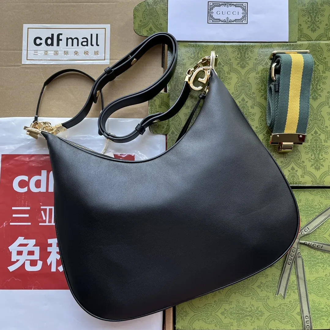 Gucci Atache Large Shoulder Bag Black Gucci Atache Large Shoulder Bag Black
