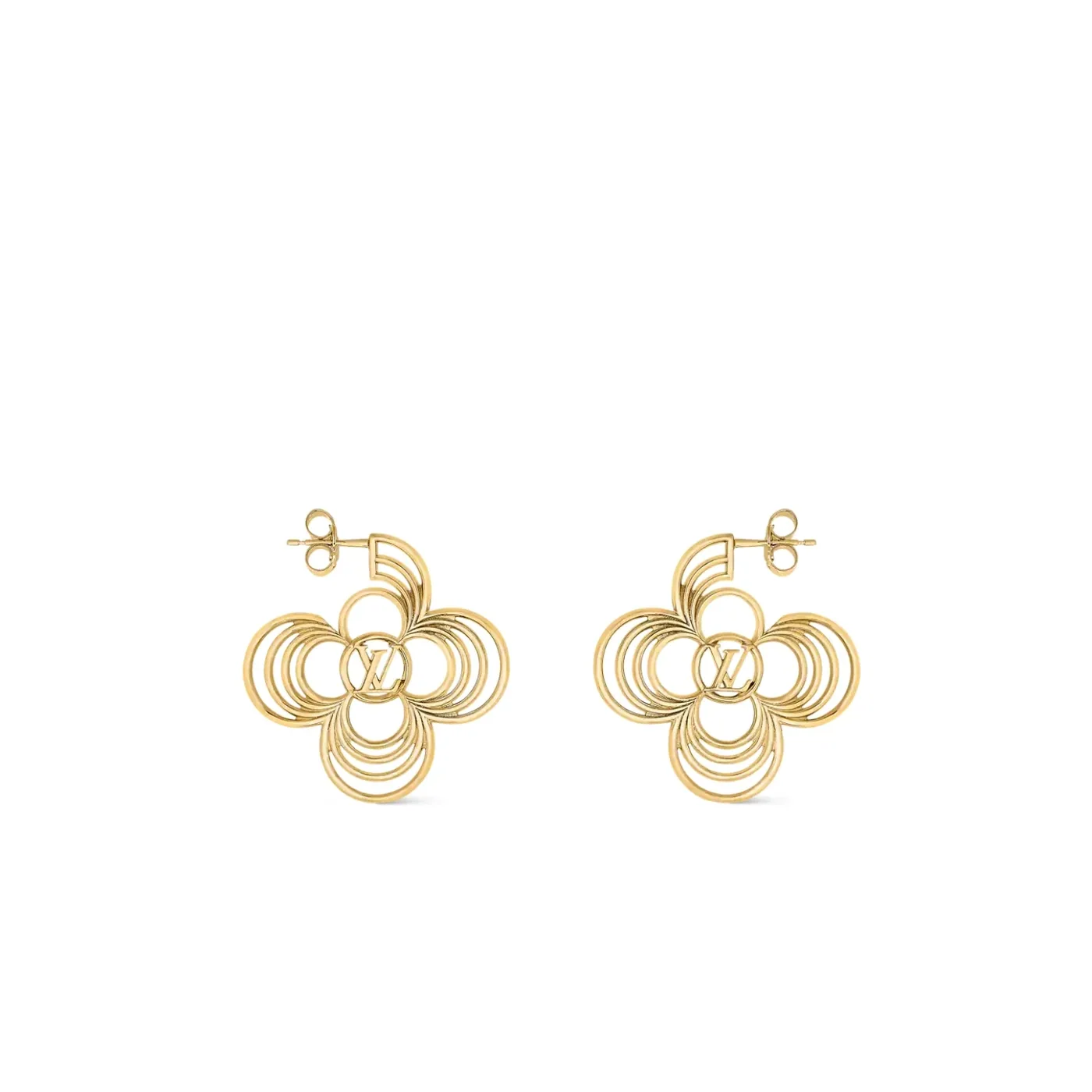 Louis Vuitton LV Breeze Earrings Gold in Toned Louis Vuitton LV Breeze Earrings Gold in Toned