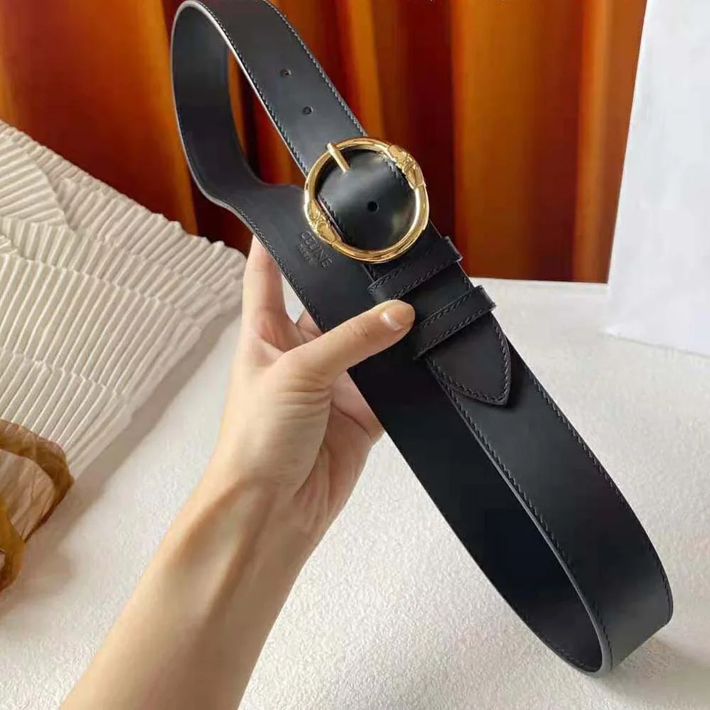 Celine Large Twin Triomphe Belt in Vintage Calfskin for Women