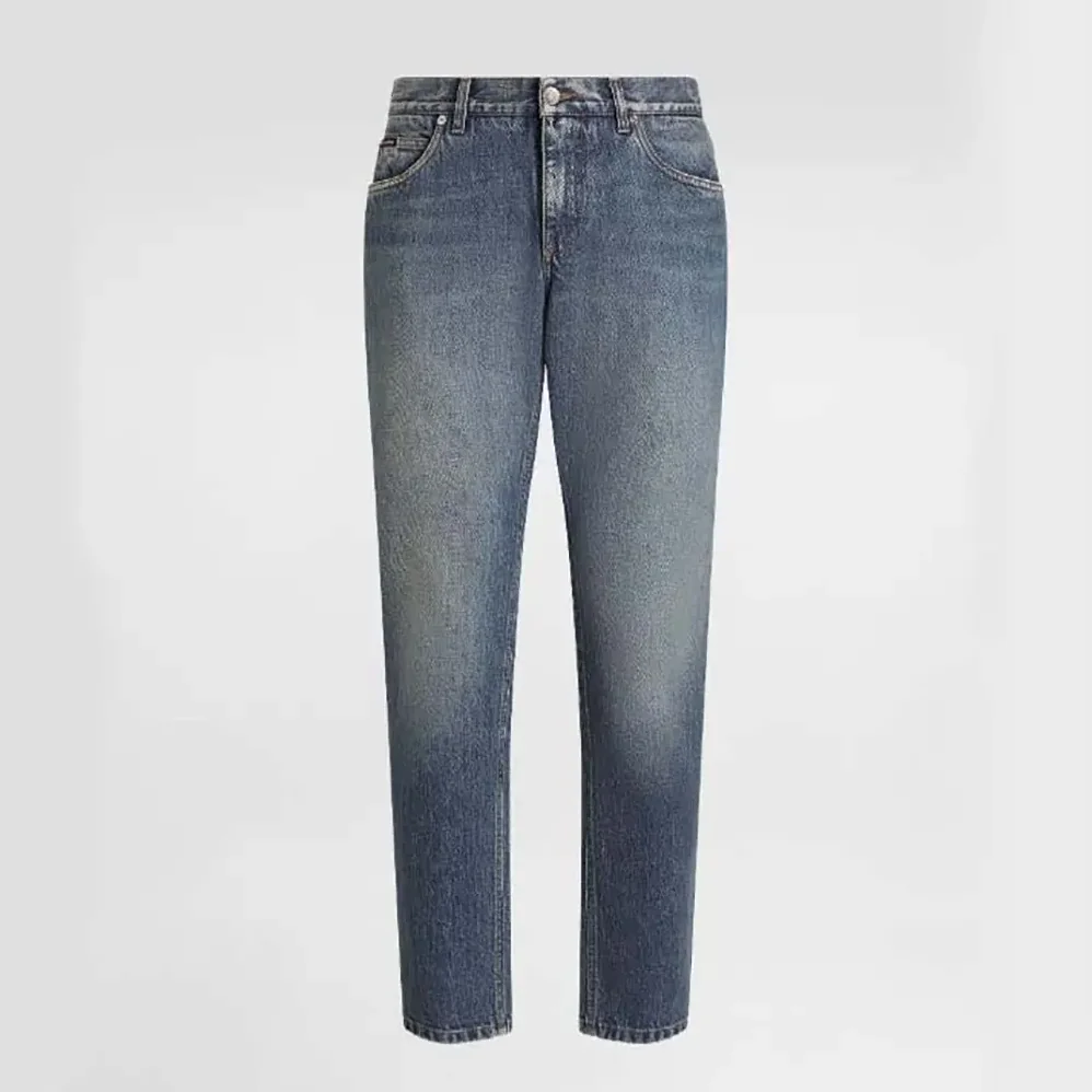 Dolce Gabbana D&G Regular Cotton Jeans-GYJCCDG8NR9S9001 for Men