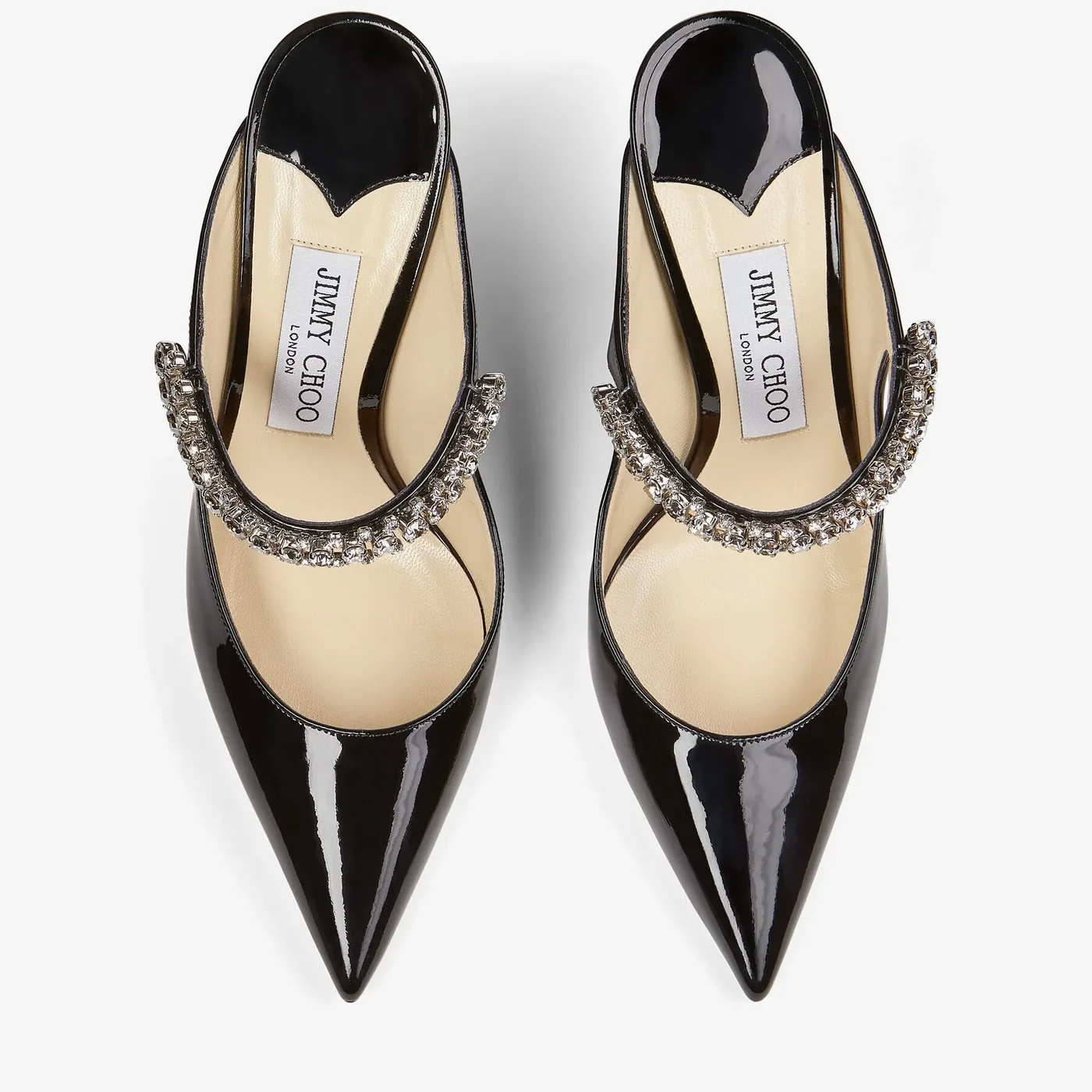 Jimmy Choo Bing 100 Mules Black BING100PAT Jimmy Choo Bing 100 Mules Black BING100PAT