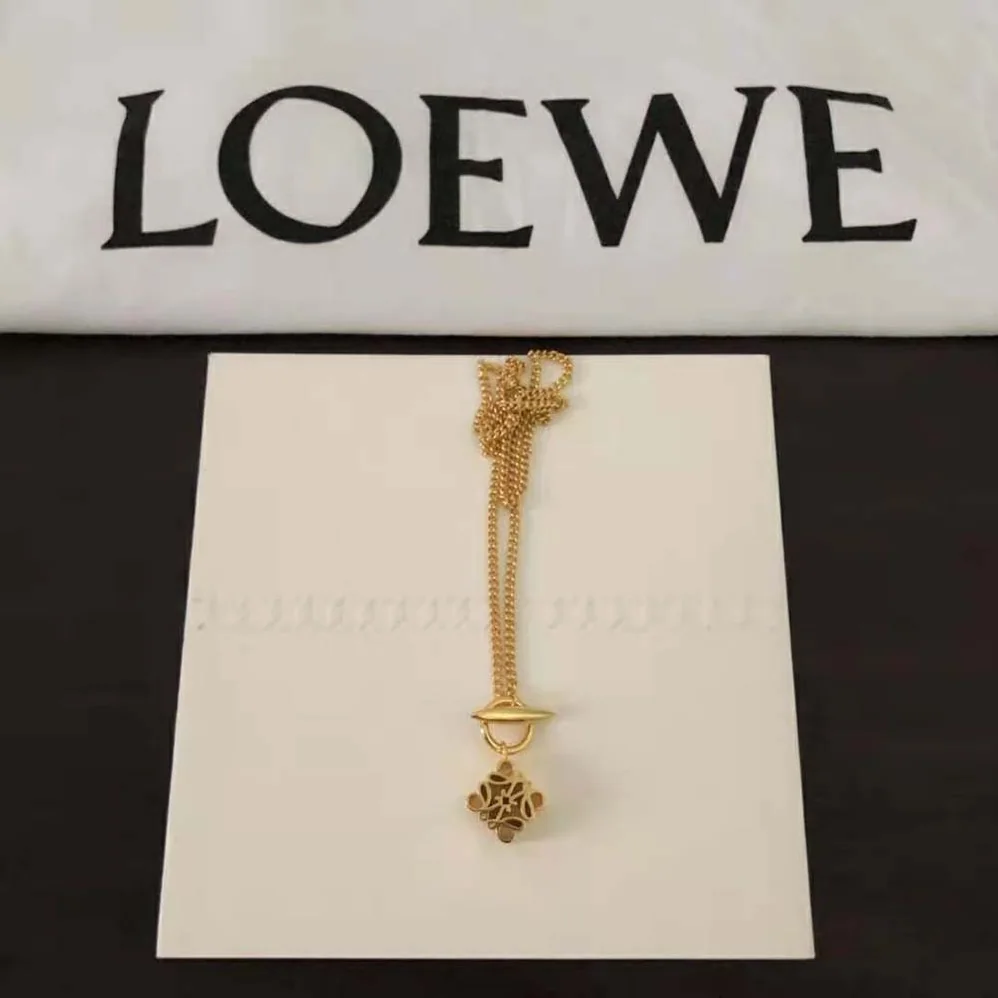 Loewe Anagram Pendant in Sterling Silver for Women