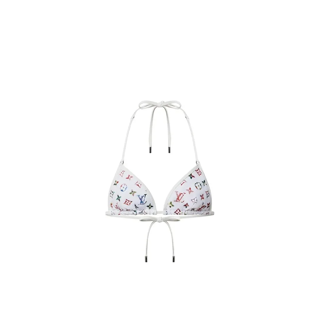 Louis Vuitton Vintage Floral Monogram Bikini White 1AALTX Louis Vuitton Vintage Floral Monogram Bikini White 1AALTX