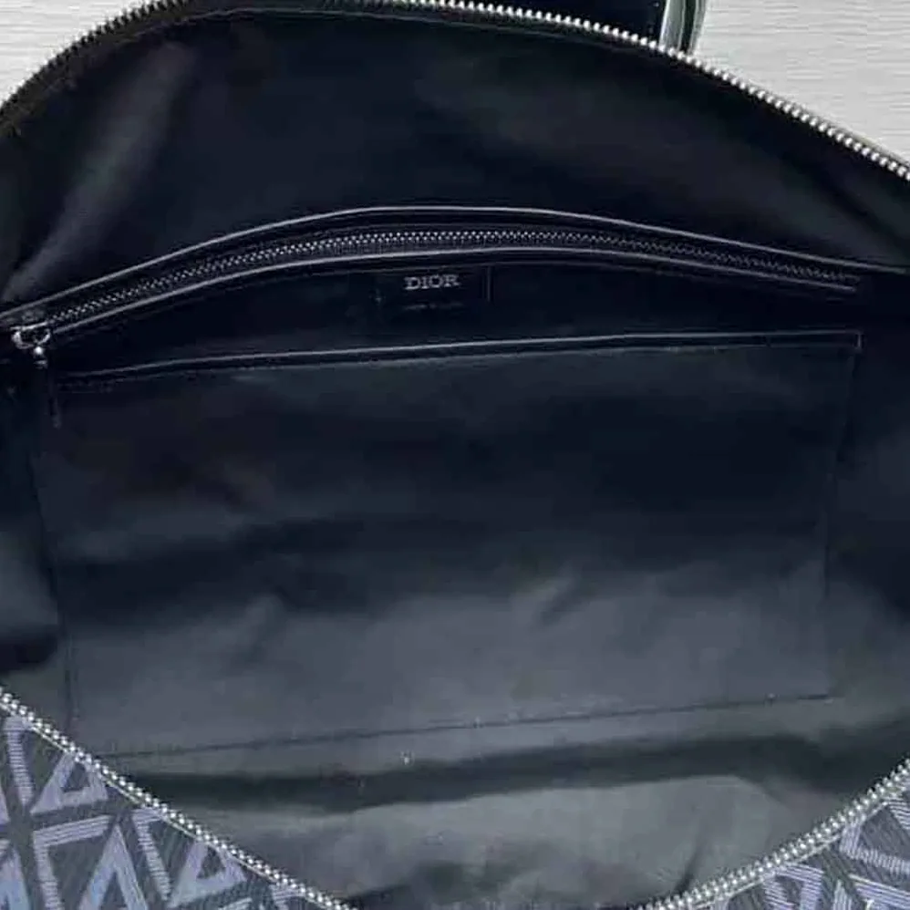 Dior Hit the Road Backpack Black CD Diamond Canvas for Men Dior Hit the Road Backpack Black CD Diamond Canvas for Men