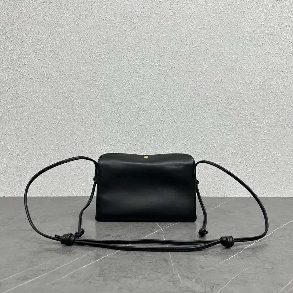 Celine Trio Flap In Smooth Lambskin for Women in Black