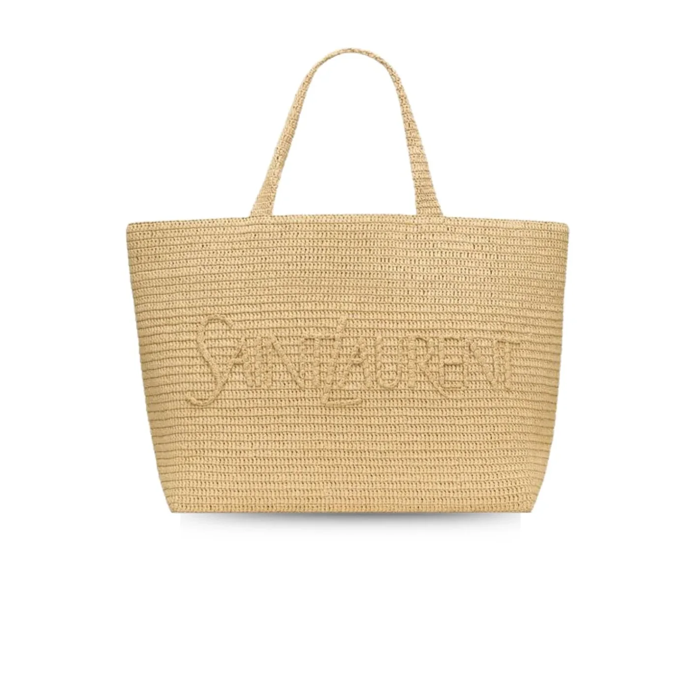 Saint Laurent Tote In Raffia Beige 21.3 Inches/ Saint Laurent Tote In Raffia Beige 21.3 Inches/