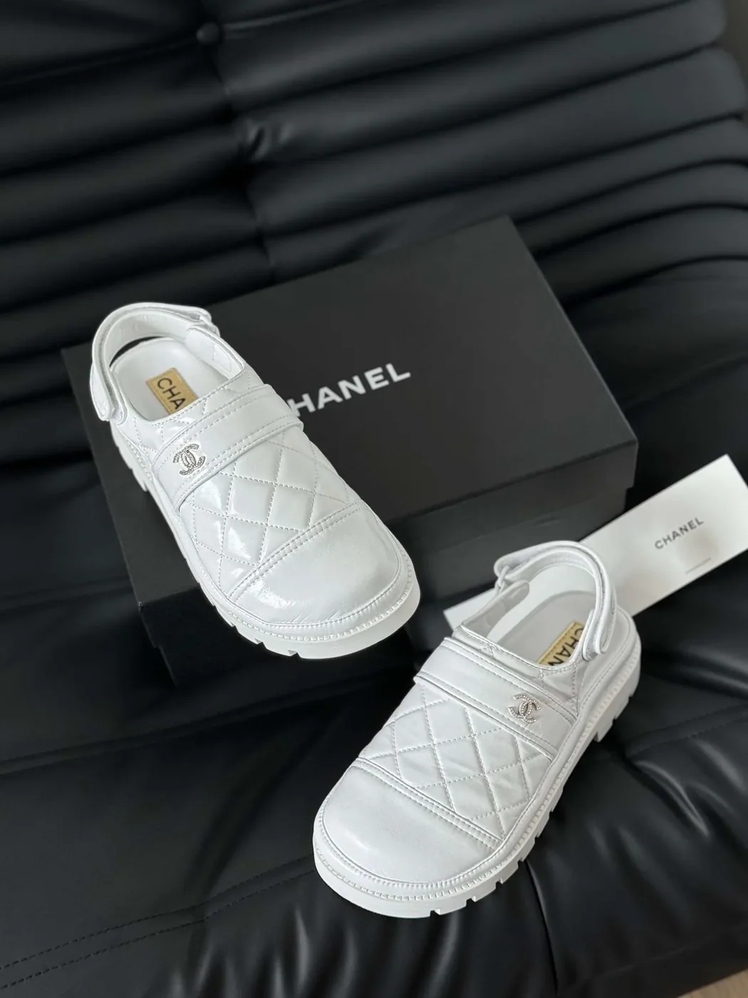 Chanel Velcro Sandal White Chanel Velcro Sandal White