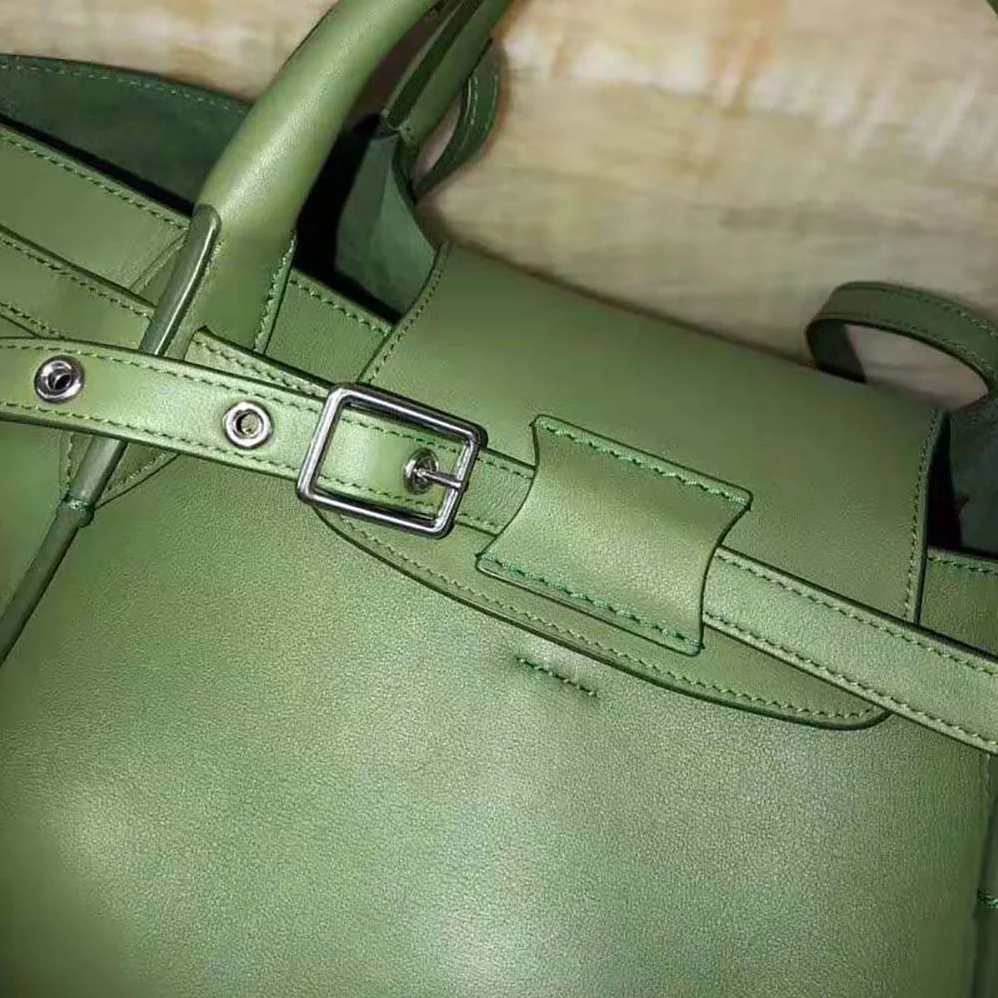 Celine Small Big Bag with Long Strap in Smooth Calfskin for Women in Lime Celine Small Big Bag with Long Strap in Smooth Calfskin for Women in Lime