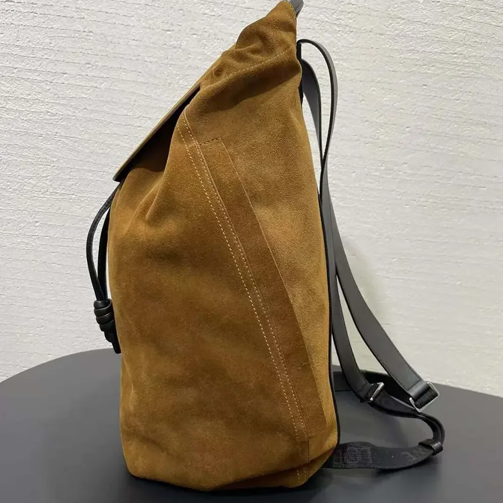 Loewe Flamenco Backpack in Pressed Suede for Unisex Loewe Flamenco Backpack in Pressed Suede for Unisex