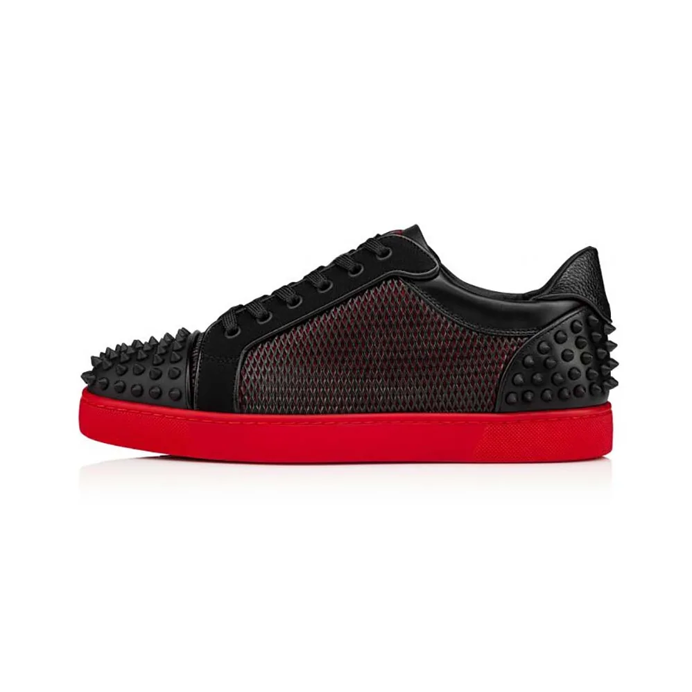 Christian Louboutin Seavaste 2 in Calf Leather for Men in Black Christian Louboutin Seavaste 2 in Calf Leather for Men in Black