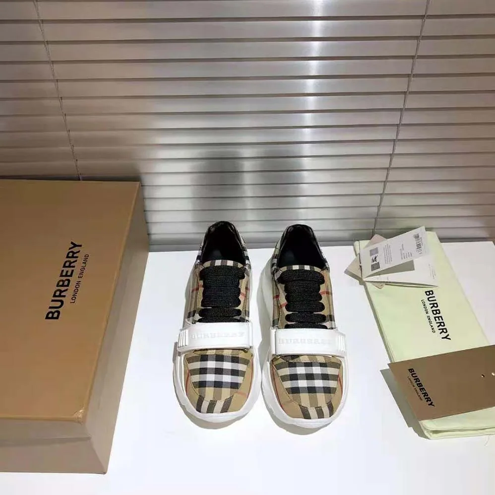 Burberry Vintage Check Cotton Sneakers for Unisex
