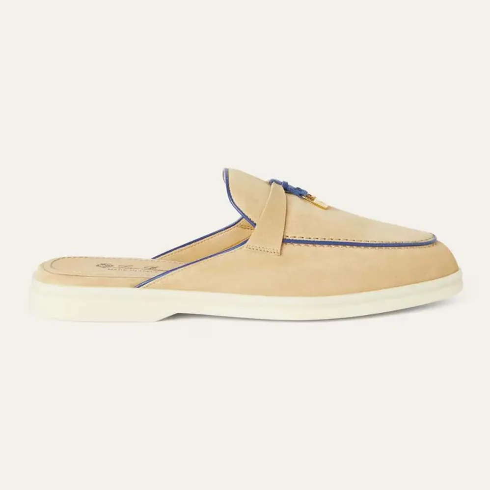 Loro Piana Charms Walk Babouche Loafer for Unisex in Beige Loro Piana Charms Walk Babouche Loafer for Unisex in Beige