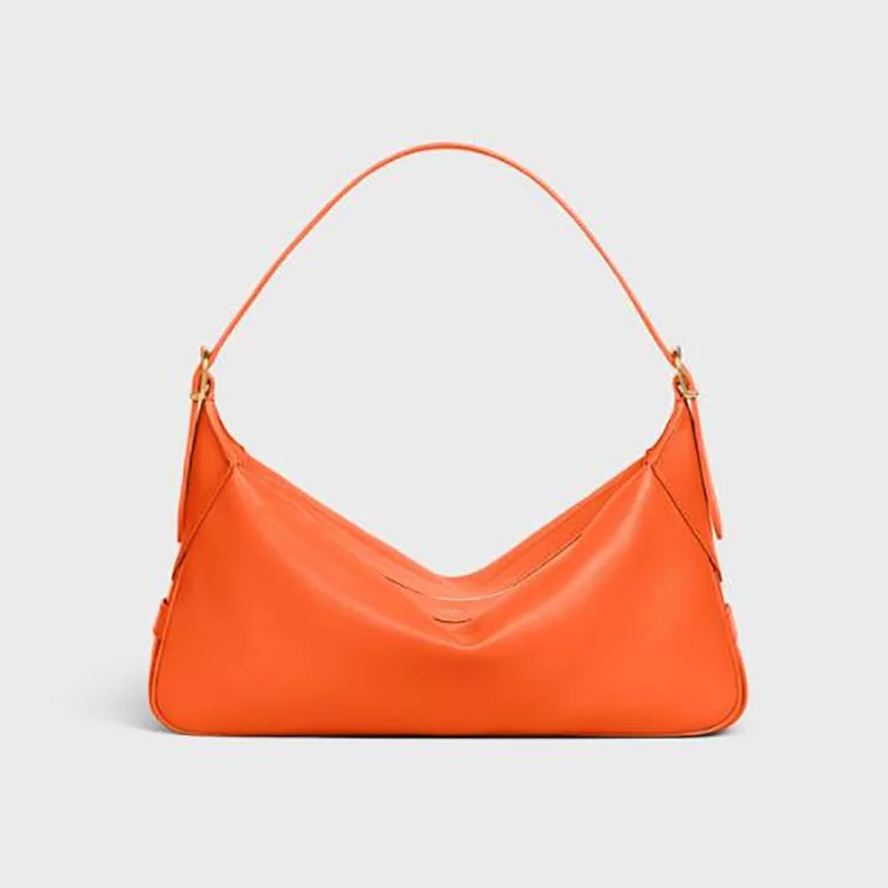 Celine Medium Romy in Supple Calfskin for Women in Orange Celine Medium Romy in Supple Calfskin for Women in Orange