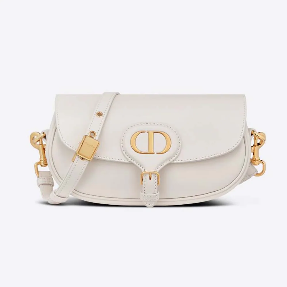 Dior Bobby East-West Bag Box Calfskin for Women in White Dior Bobby East-West Bag Box Calfskin for Women in White