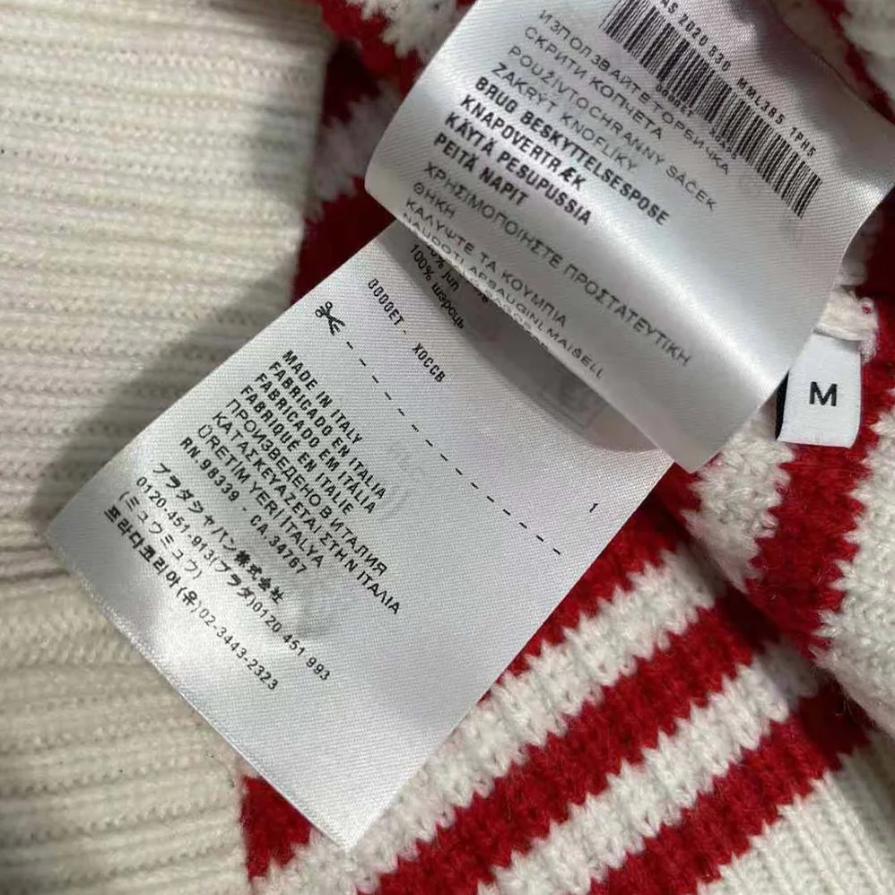 Miu Miu Cotton and Cashmere Sweater for Women in Red
