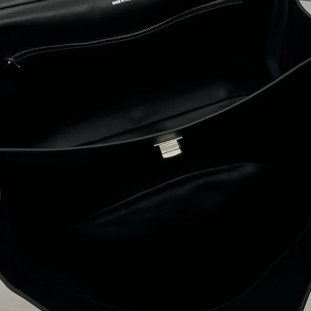 Balenciaga Rodeo Handbag Large In Black Smooth Calfskin Aged for Women in Silver Hardware