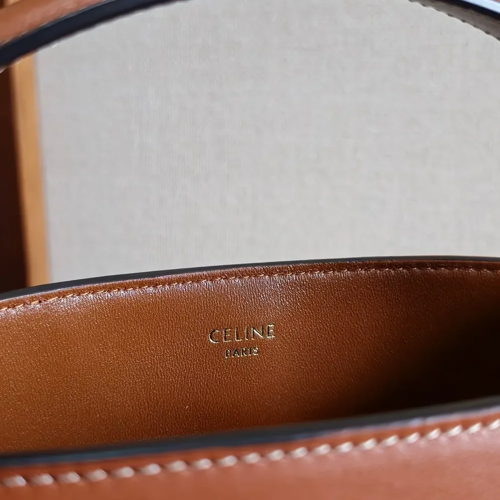 Celine Small Bucket Louise in Smooth Calfskin for Women in Brown Celine Small Bucket Louise in Smooth Calfskin for Women in Brown