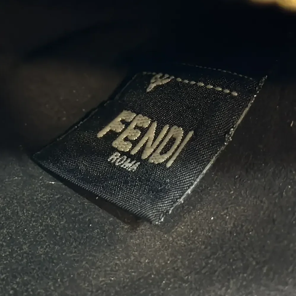 Fendi Mini Fendessence Light Blue FF Denim Fabric Mini Bag for Women